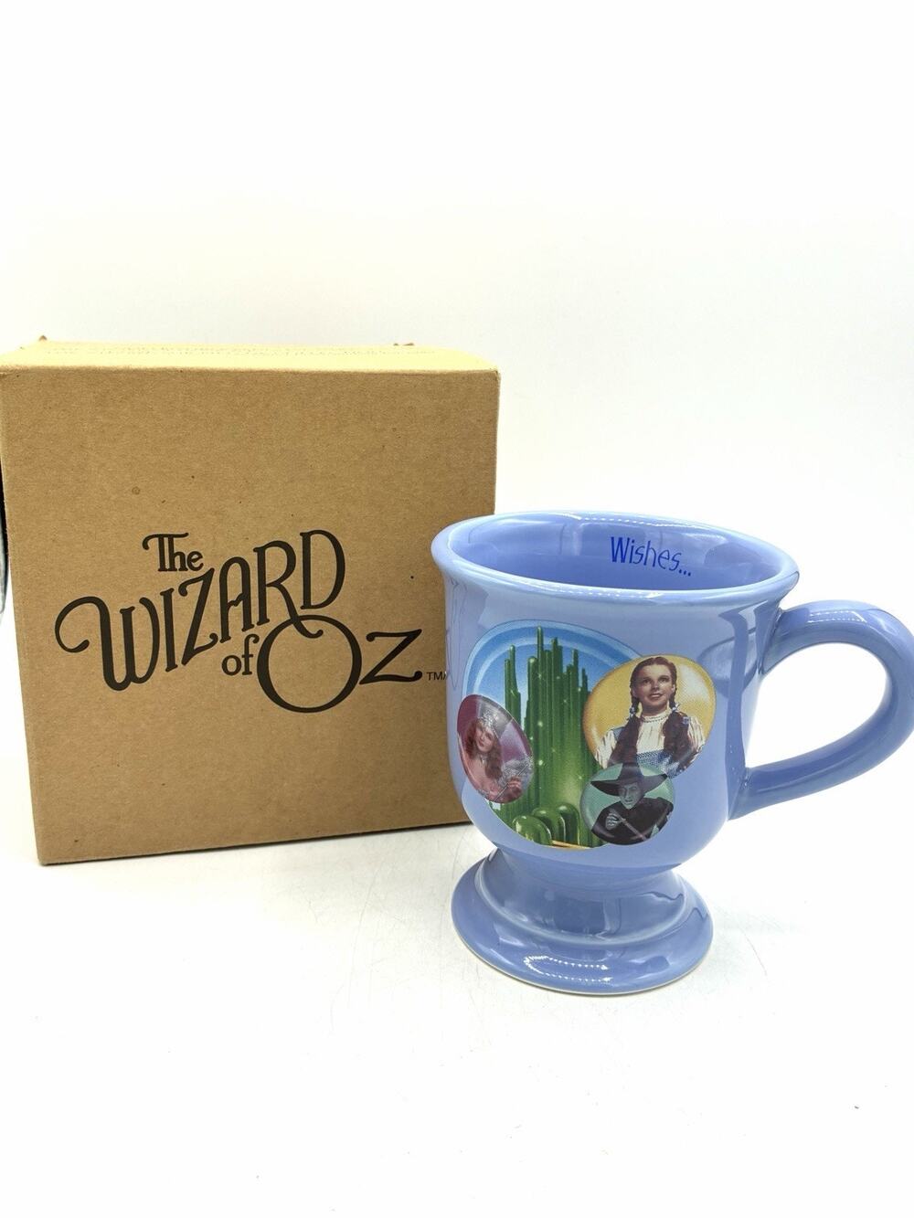 NOS Vandor Wizard of Oz Pedestal Mug Wishes Come True 12 Oz Box Dorothy